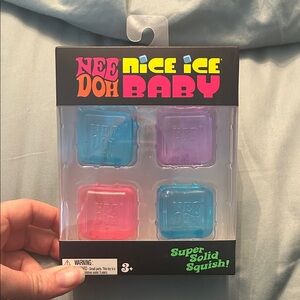 NeeDoh Nice Ice Baby Squish 4 Pack - Pink, Blue, Purple